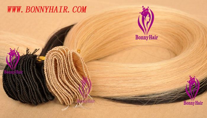 100% Remy Hair Hand Tied Hair Weft--60