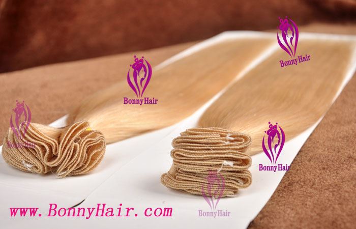 100% Remy Hair Hand Tied Hair Weft--66