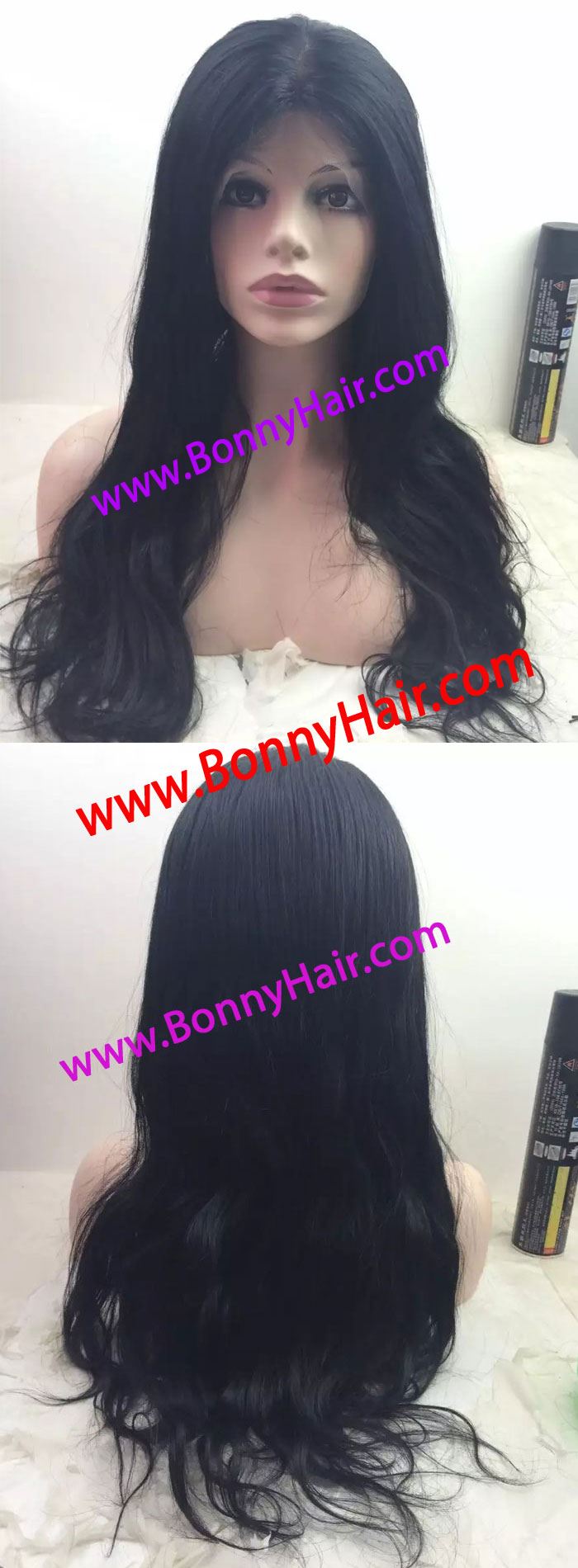 100% Human Remy Hair Full Lace Wig--49