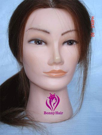 100% Human Hair Training Head--01