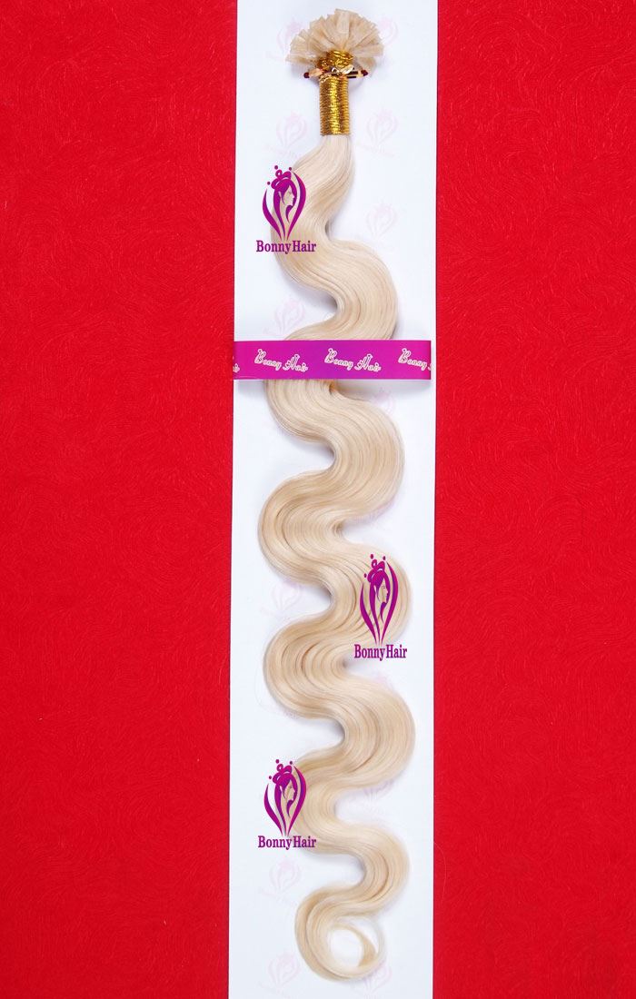 100% Remy Hair Flat Tip Pre-bonded Hair Extension--36