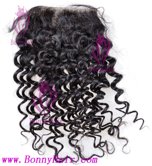 100% Human Remy Hair Lace Closure--15