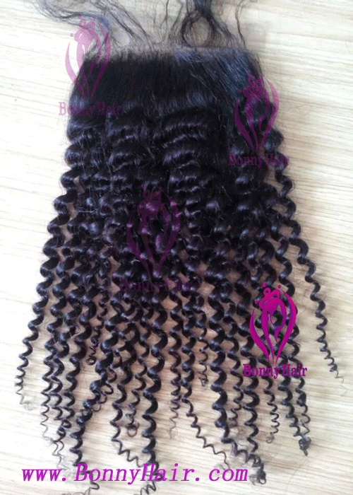 100% Human Remy Hair Lace Closure--19
