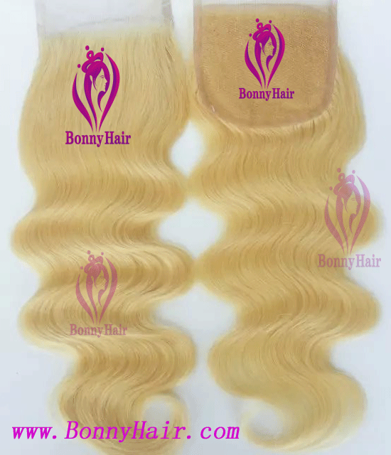 100% Human Remy hair Lace Closure--21
