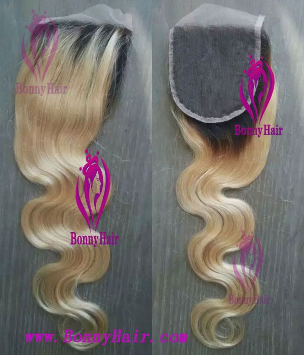 100% Human Remy Hair Lace Closure--24