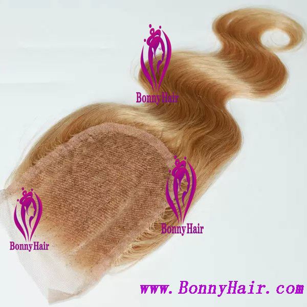 100% Human Remy hair Lace Closure--34