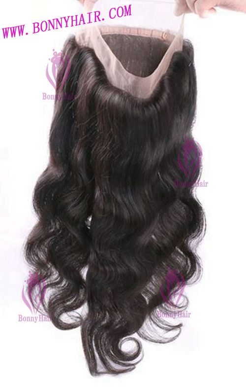 100% Human Remy Hair 360 Lace Frontal Closure--23