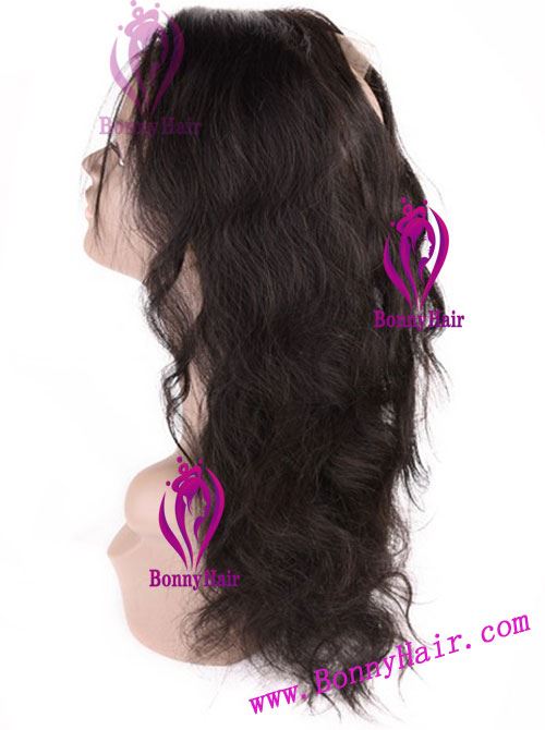 100% Human Remy Hair 360 Lace Frontal Closure--30