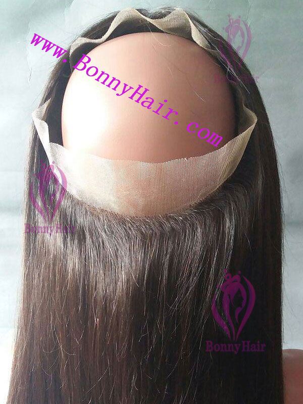 100% Human Remy Hair 360 Lace Frontal Closure--40