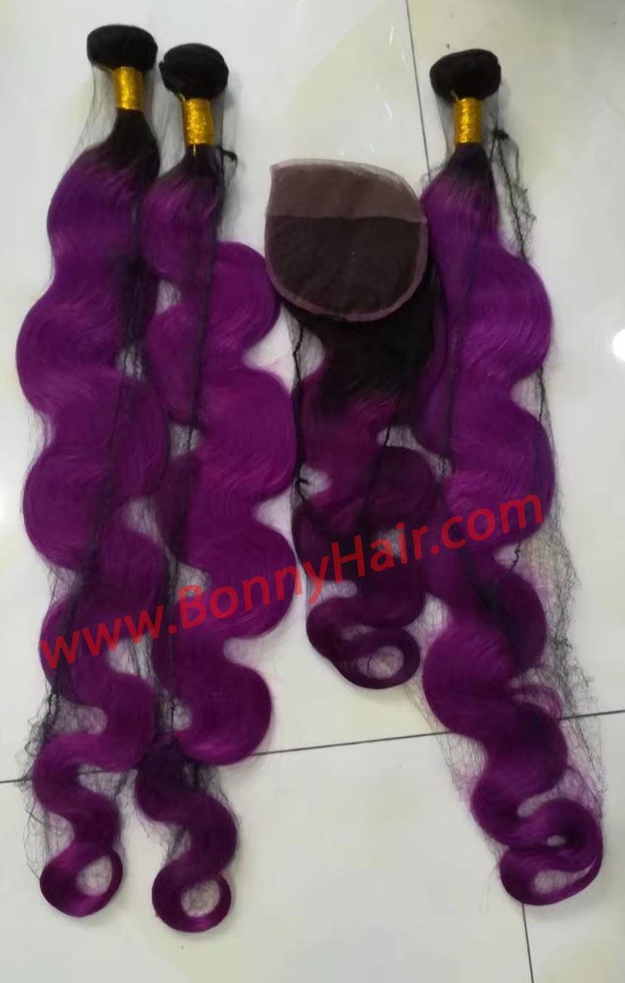 Machine Made Hair Weave--145