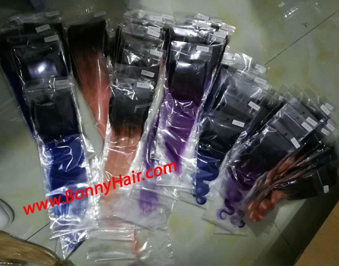 Machine Made Hair Weft--156