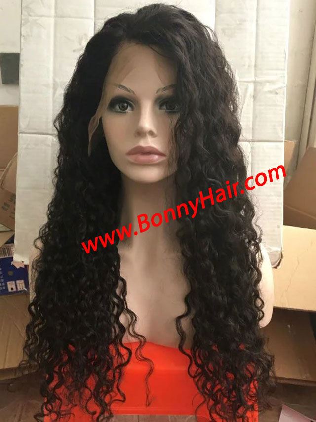 100% Human Remy Hair Front Lace Wig--23