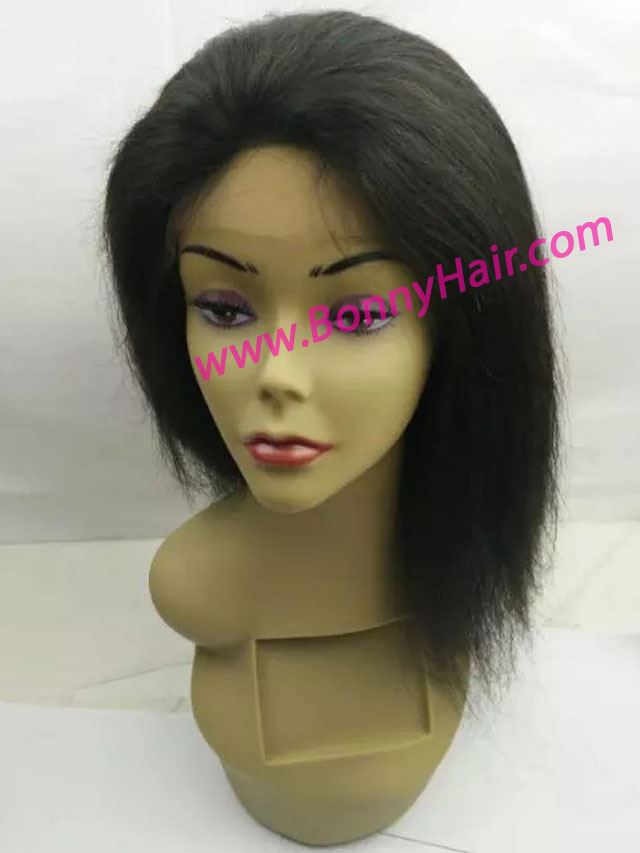 100% Human Remy Hair Front Lace Wig--25