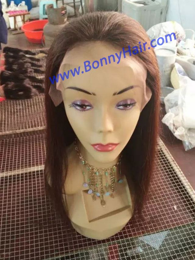 100% Human Remy Hair Full Lace Wig--45