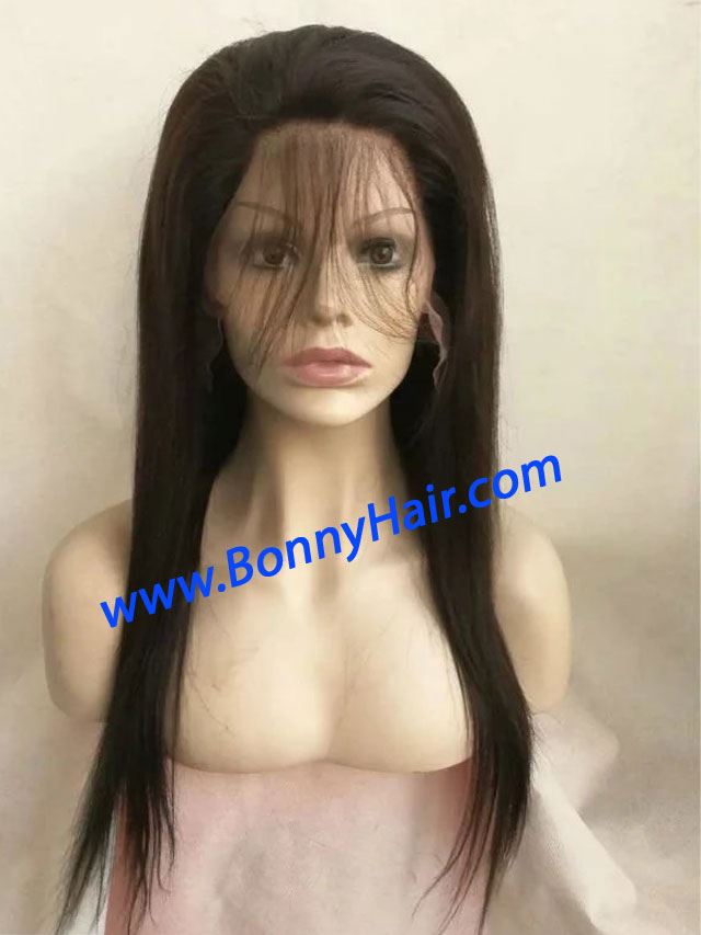 100% Human Remy Hair Full Lace Wig--46