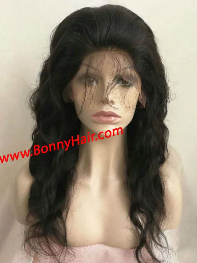100% Human Remy Hair Front Lace Wig--27