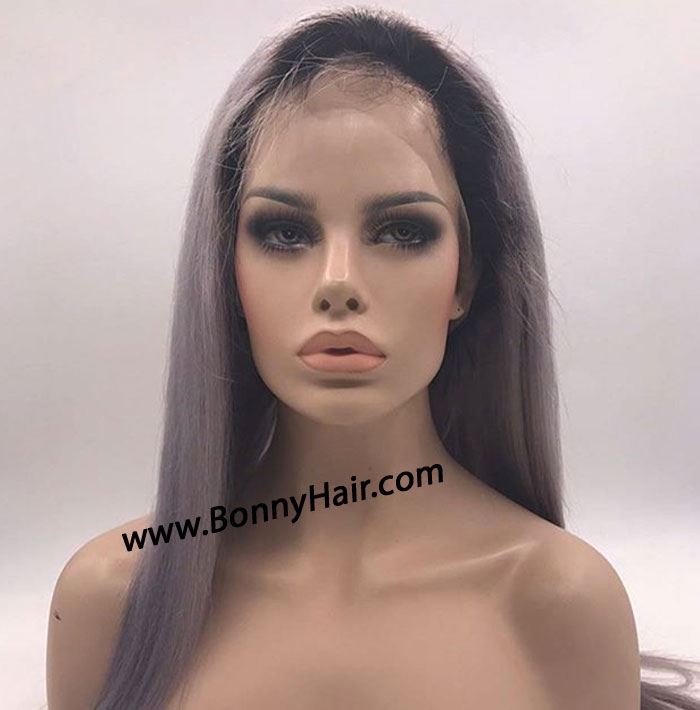 100% Human Remy Hair Full Lace Wig--57