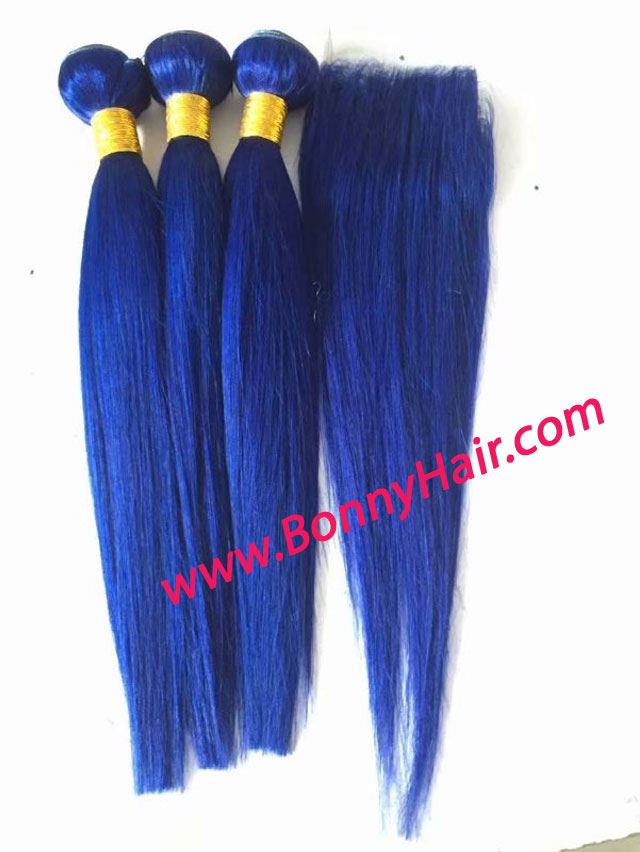 100% Human Remy Hair Lace Closure--100