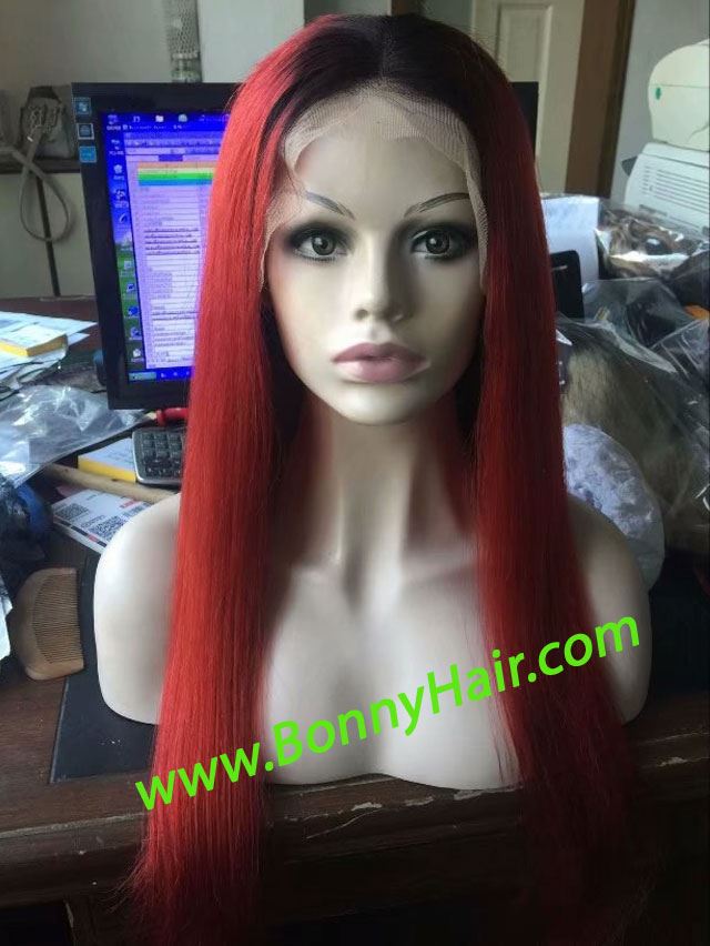 100% Human Remy Hair Full Lace Wig--64