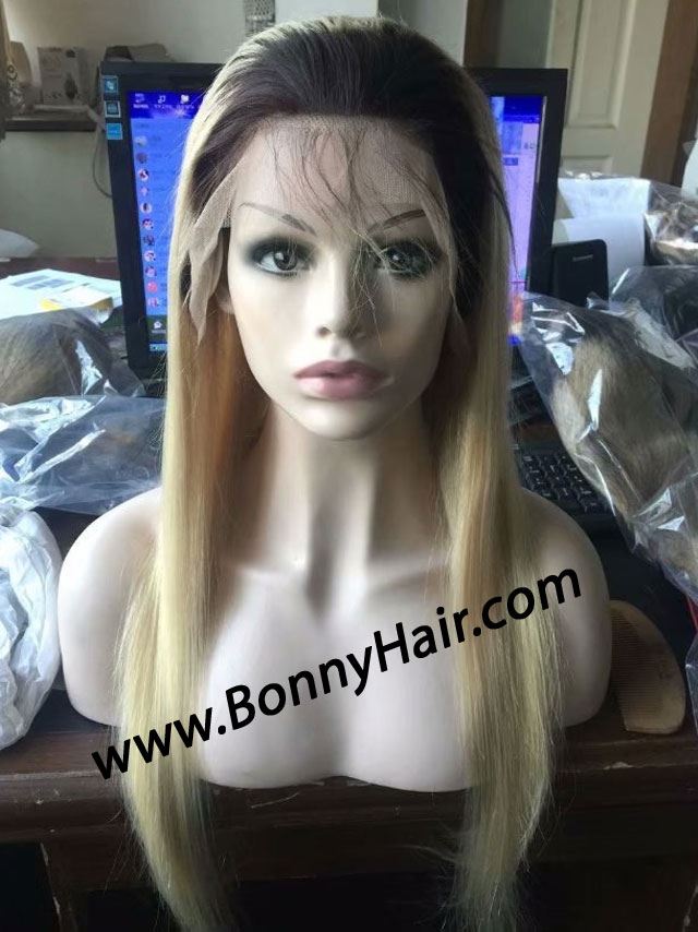 100% Human Remy Hair Full Lace Wig--62
