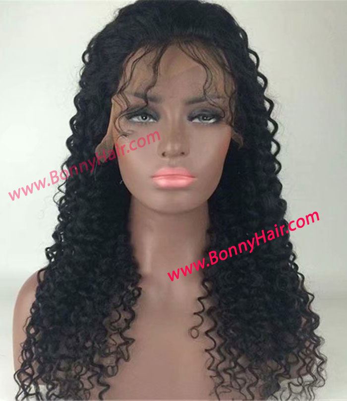 100% Human Remy Hair Front Lace Wig--31