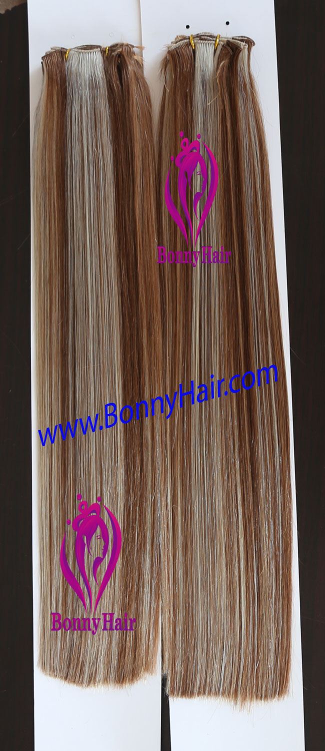 100% Virgin Human Remy Hair Hand Tied Hair Weave--78