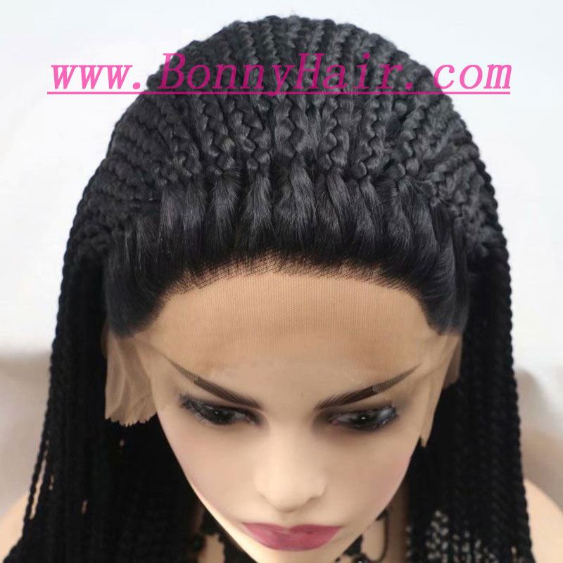 Heat Resistant Synthetic Hair Lace Front Wig Braid