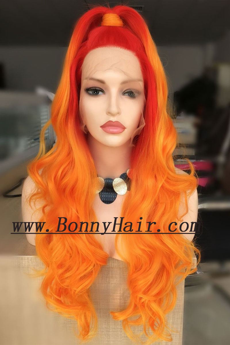 Heat Resistant Synthetic Hair Lace Front Wig