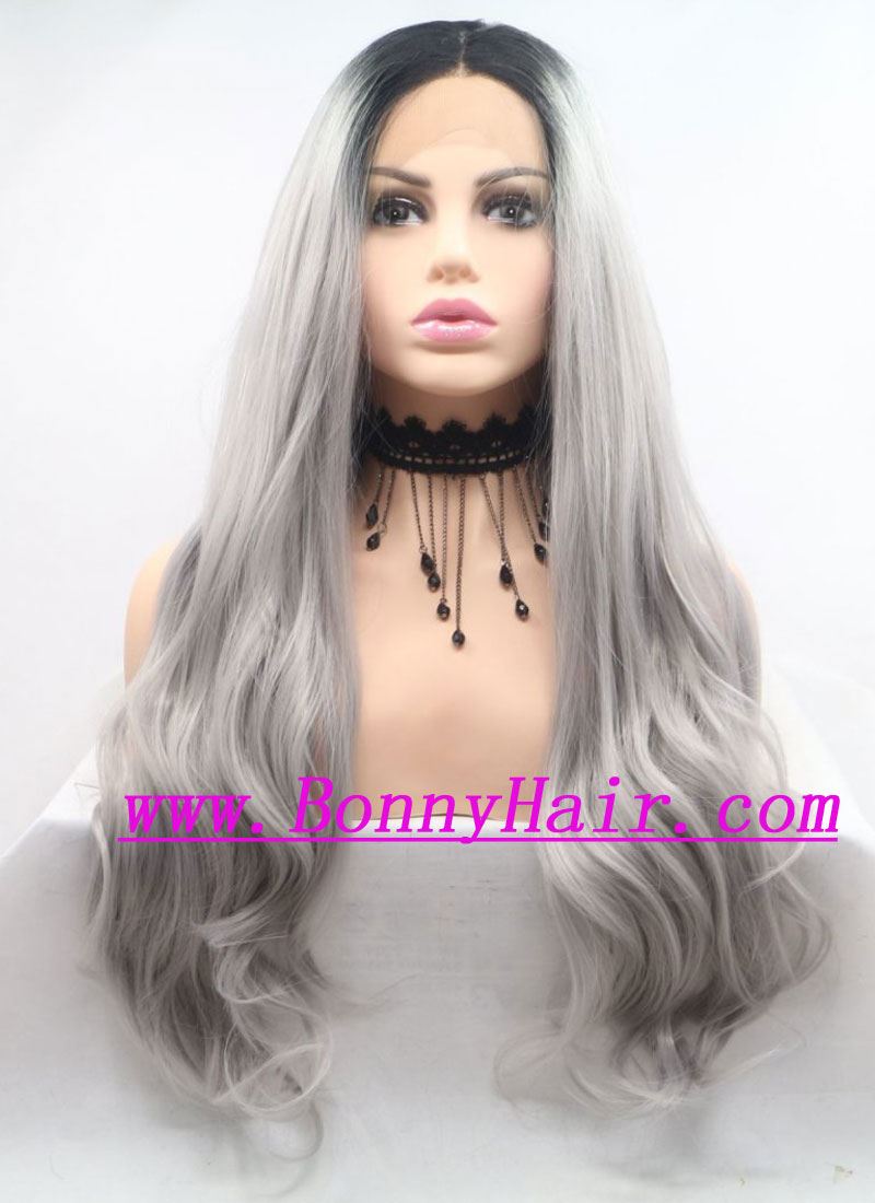 Heat Resistant Synthetic Har Front Lace Wig
