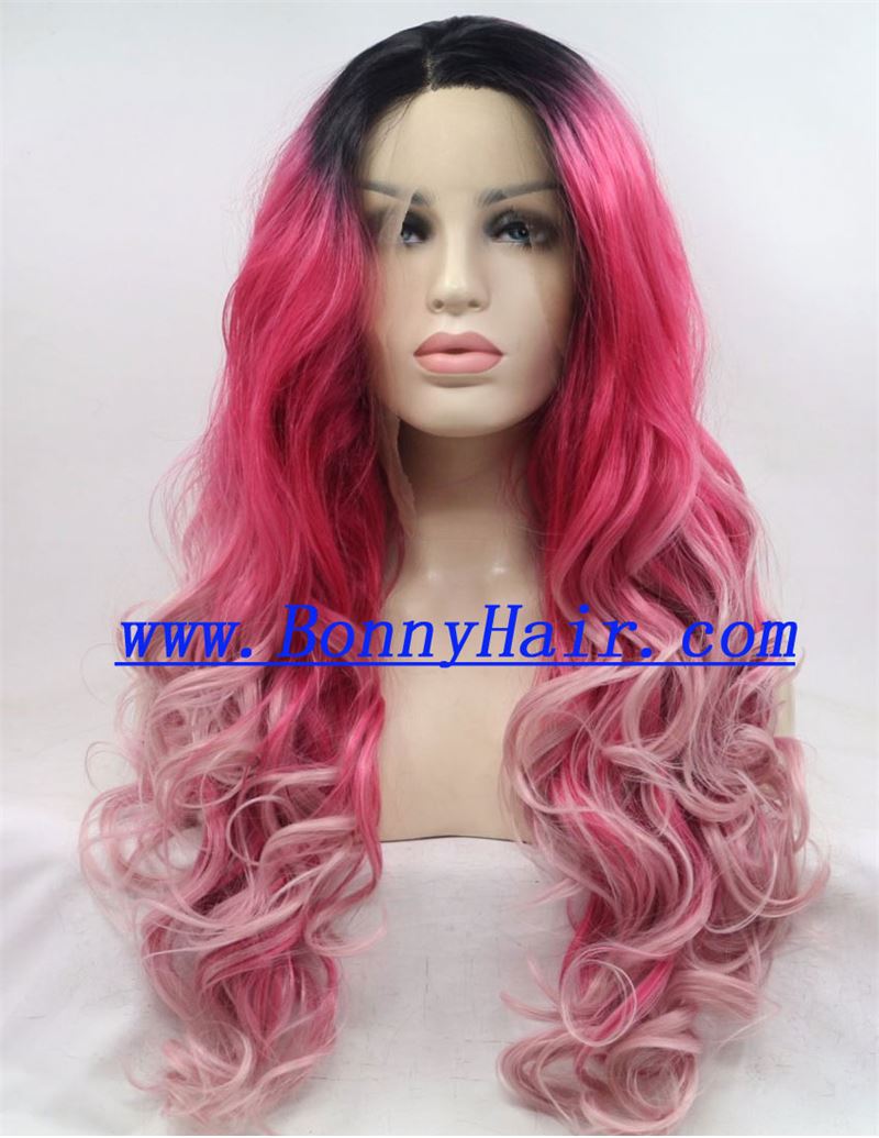 Heat Resistant Synthetic Hair Front Lace Wig