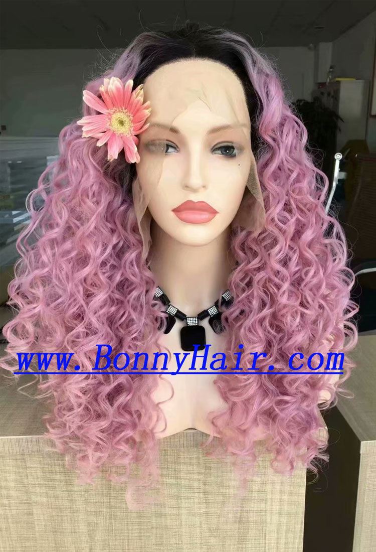 Heat Resistant Synthetic Hair Front Lace Wig