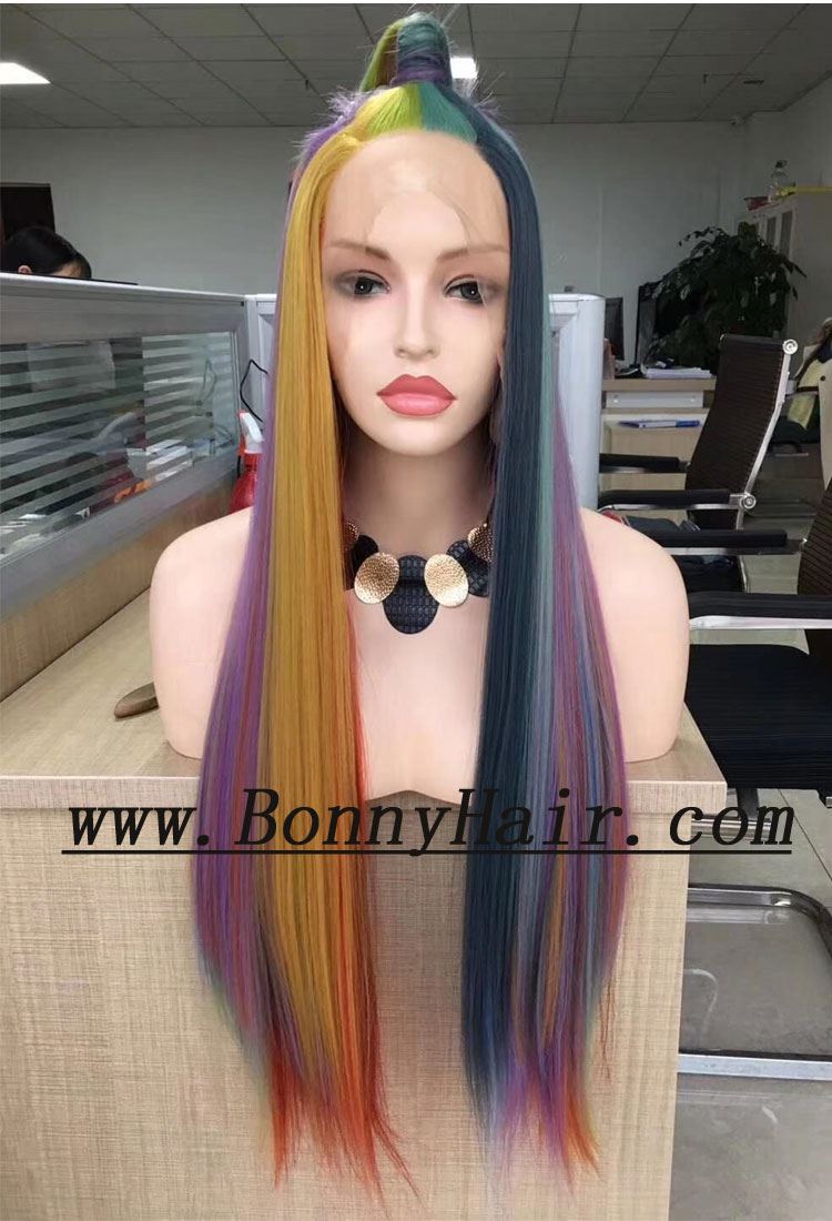 Heat Resistant Synthetic Hair Front Lace Wig