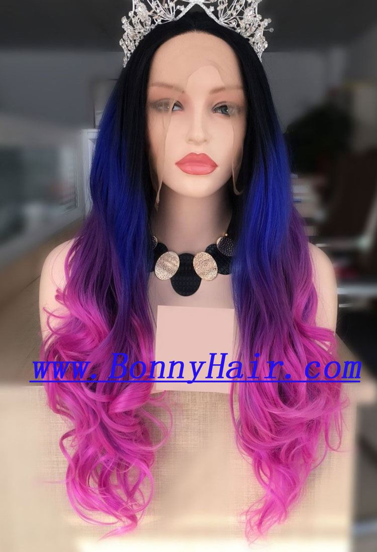 Heat Resistant Synthetic Hair Front Lace Wig