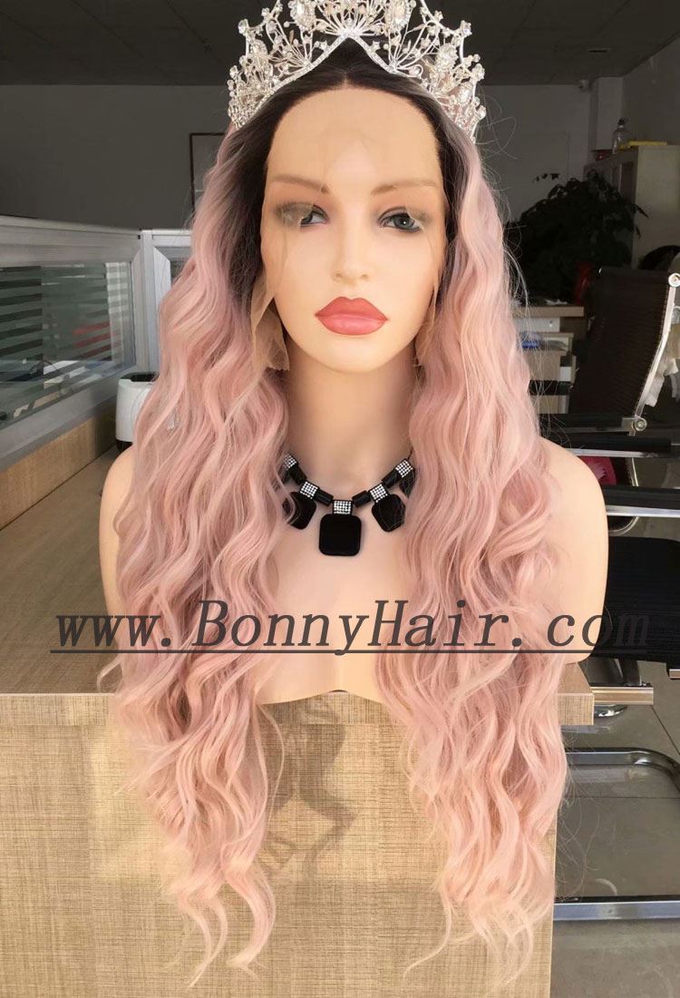 Heat Resistant Synthetic Hair Front Lace Wig