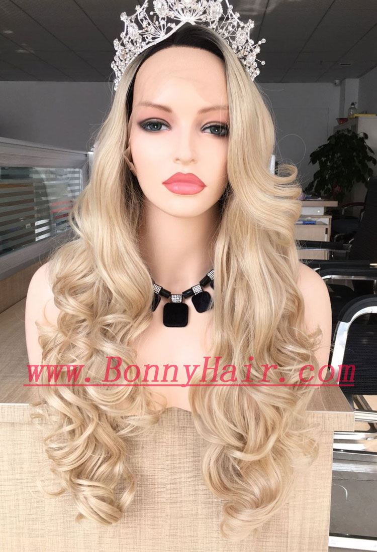 Heat Resistant Synthetic Hair Front Lace Wig