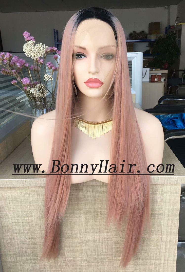 Heat Resistant Syntheit Hair Front Lace Wig