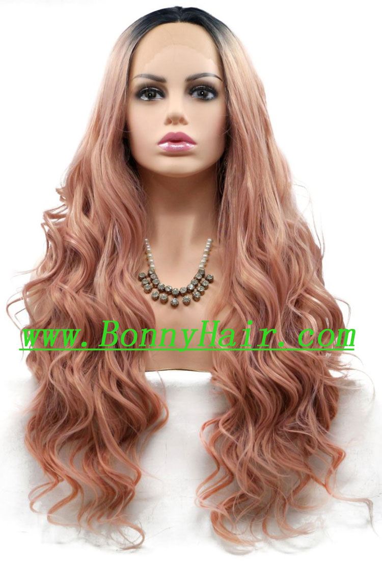 Heat Resistant Synthetic Hair Front Lace Wig