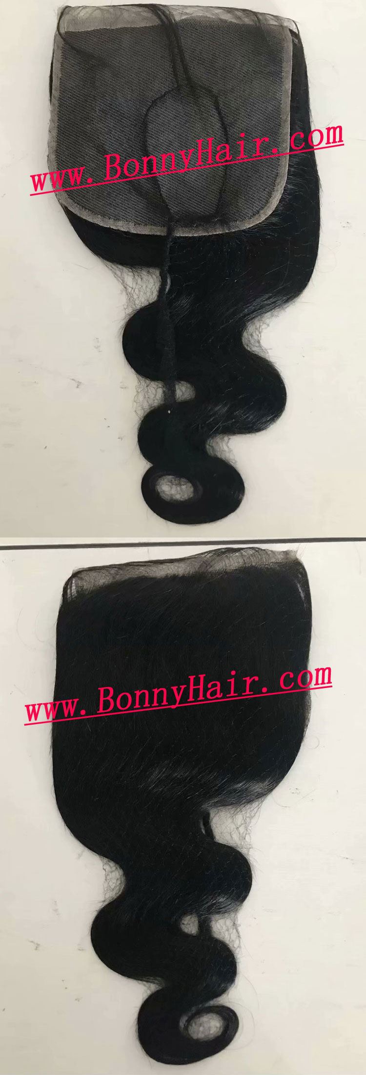 8"X8" Body Wave Lace Closure Natural Color 100% Virgin Remy Human Hair