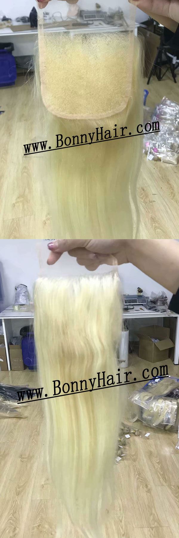 4"X4" #613 10 inch Virgin Human Remy Hair
