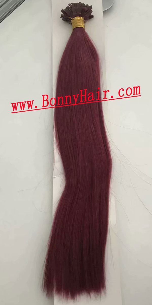 20" 99J Flat Tip Human Remy Hair