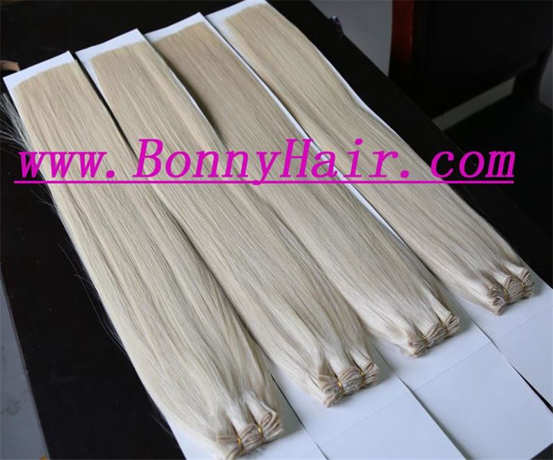 100% Virgin Human Remy Hair Hand Tied Hair Weft--88