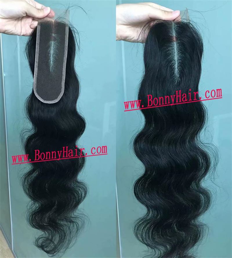 2"X6" Natural Color Body Wave 100% Virgin Human Remy Hair